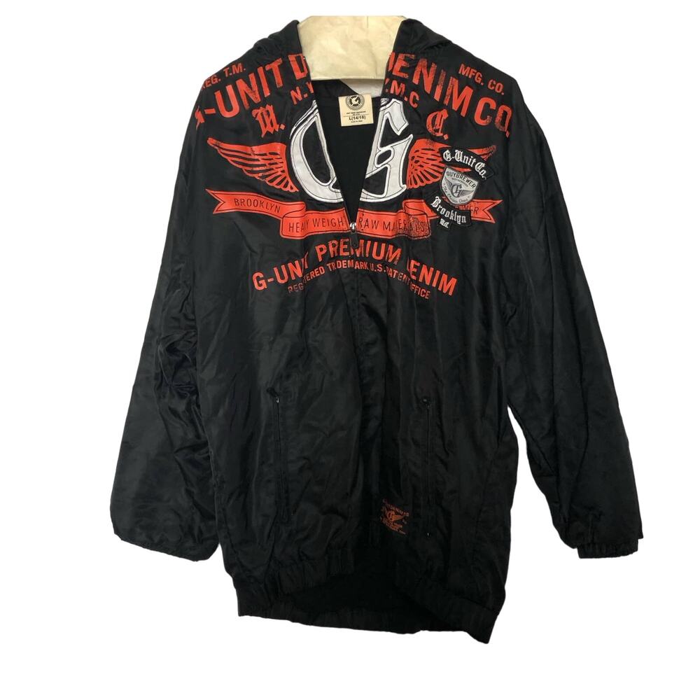 G Unit Vintage Tools of the Trade Hooded Full Zip Up Jacket L 14/16